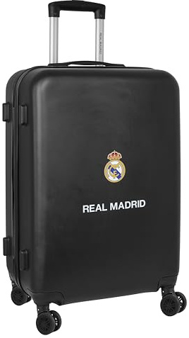 Real Madrid 2ª EQUIPACIÓN 23/24 - Trolley de Cabina 24 Pulgadas, Maleta con Ruedas, Candado de Seguridad, Maleta Ligera, 40x26x63 cm, Color Azul Marino