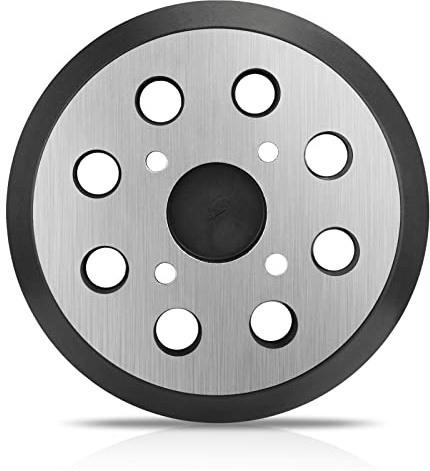 Almohadilla de lijadora para Ridgid, almohadilla de lijadora orbital de 5 pulgadas y 8 agujeros para Ryobi R2600 R2601 de 5 pulgadas, almohadilla de respaldo de metal de repuesto para Ridgid