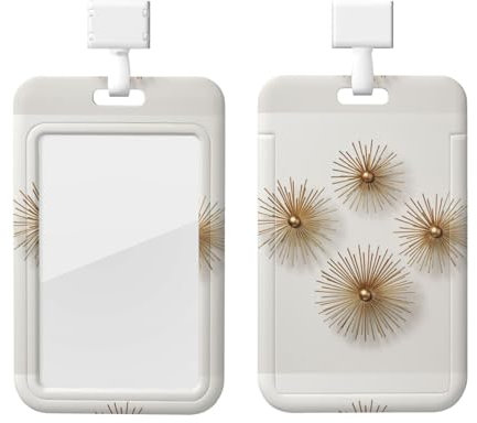 Ausweishalter mit Umhängeband, transparentes Fenster, Kreditkartenhalter, Cabernet Sauvignon, wasserdicht, für Büro, Krankenschwester, Arzt, Ausweishalter, Set
