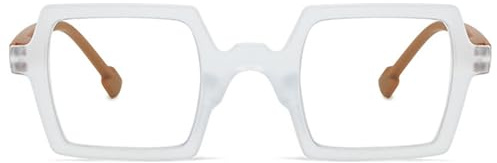 Lanomi Quadratische Lesebrille Damen Herren Rechteck Groß Kunststoffe Rahmen Sehhilfe High Definition Lesehilfe Brille mit Stärke