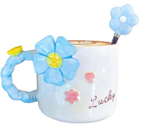 Taza De Café Con Flores Menaje De Bebida, Herramienta De Cocina Y Comedor,