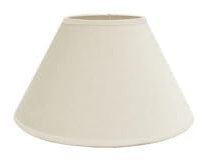 Zarivy Abat-jour E27 conique fermé beige 20 x 10 x 13 cm - Design décoratif idéal pour lampes de table et appliques, fournit une lumière douce et élégante.