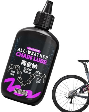 Lubrifiant pour Vélo | 120ml Lubrifiant à Base de Cire pour Chaînes,Graisse Céramique Temps Anti-Rouille Longue Durée pour Vélo de Route et de Montagne