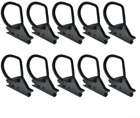 Set di 10 ancoraggi resistenti con anello a D, per sistema E-Track, rimorchio, camion, furgone, pianale piano, carico massimo 1134 kg