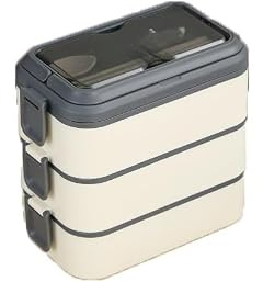 Thermos-expert Boîte Repas Isotherme Chaud Longue Durée, Boîte Repas Isotherme en Acier Inoxydable - Lunch Box Gastronomique Modulable (Blanc,3L)