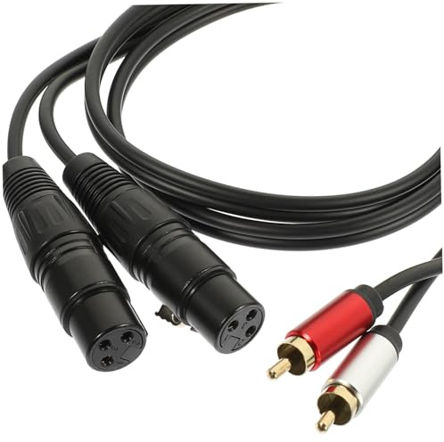 BESPORTBLE Rca to Xlr Adapter Cable Audio Transferring Cable Professional Audio Cord for Studio Mixing Board Home Theater