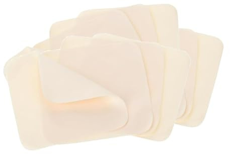 25 herramientas de cerámica de gamuza precortadas para recortar proyectos de arcilla de cerámica, limpieza de gafas, ventanas, teléfonos, 3.9 x 3.94 pulgadas, color beige