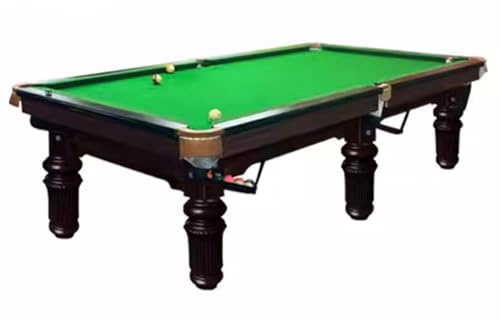 KIBONCY Professioneller Schiefer-Billardtisch, Premium-Billardtisch for Zuhause und Club, Ebene Spielfläche, robuster Rahmen(C,5)