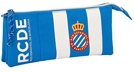 Federmappe für die Schule R.C.D. Espanyol - Offiziell, Blau (Azul Y Blanco)