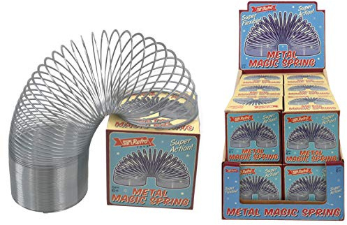 KandyToys Superetro 7 cm Metal Magic Spring, Multicolor, (TY2168)