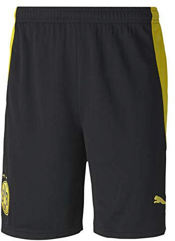 PUMA Herren Shorts BVB Replica, Puma Black-Cyber Yellow, XL, 757175