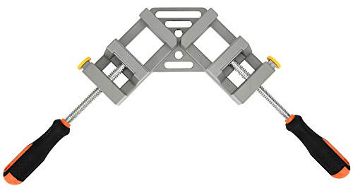 Corner Jig, Right Angle Clamp Aluminum Alloy Double Handle 90° for Woodworking Fixture Hardware Accessories for Fix Wooden or Metallic Frames