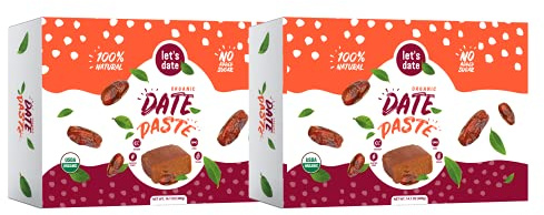 Let’s Date | Organic Date Paste | Date Spread | Perfect Sugar Substitute| NO Added Sugar | Vegan| Paleo| Gluten Free| Kosher| Non- GMO| Natural Sweetener | 14.1 oz (400g) (14.1 oz (Pack of 2))