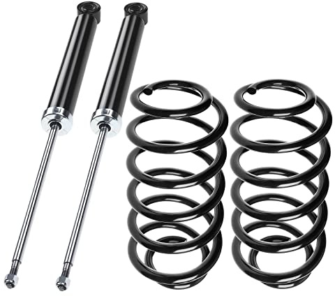 Frankberg 2x Stoßdämpfer + 2x Fahrwerksfeder Hinten Links Rechts 310715 | 590mm, Gasdruck; Kompatibel mit A3 Sportback 8PA, A3 8P1