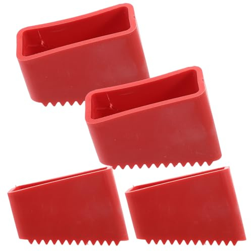 Housoutil 4 Stück rutschfeste Leiter Fußpads 2.17X0.94 Zoll Gummi Leiterfußschutz Abdeckungen Für Sicheren Halt Und Verschleißschutz Bei Haus- Und Baustellenleitern