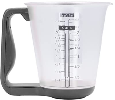 Bilancia elettronica da cucina digitale, misurino elettronico per bilancia da cucina, misurino per uso domestico, misurino da cucina portatile da 1 kg con display LCD(Nero)