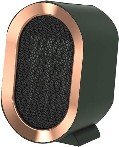 1200W Ceramic Plug in Fan Heater, Portable Electric Heaters with 2 Heat Modes, Anti-Dumping, Anti-Overheating,Safe and Environmentally Friendly,for Bedroom,Living Room,Office (Green)
