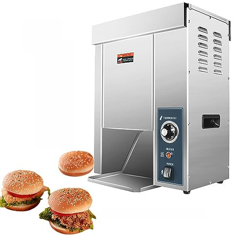 Machine À Hamburger À Chaîne, Équipement De Cuisson Et De Chauffage Du Pain Entièrement Automatique, L'espacement Est Réglable Pour Les Embryons De Hamburger De 12,2 Mm À 22,6 Mm