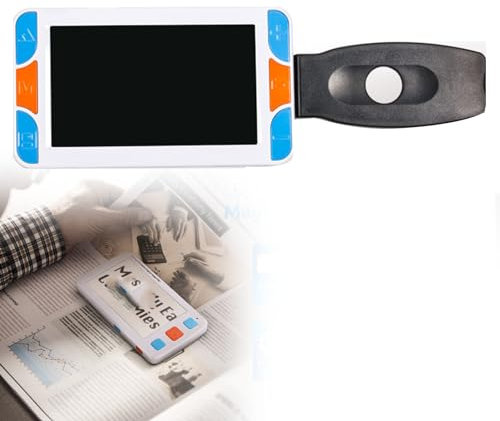 Lenti di ingrandimento per la Lettura, ausilio visivo elettronico Portatile, Display HD da 5,0 Pollici, ausilio visivo Digitale, ausilio di Lettura elettronico Digitale Portatile c
