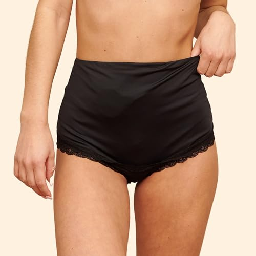 SIIL Culotte de stomie pour femme, lingerie de nuit intime, housse de sac de stomie, housse de sac de colostomie, housse de sac d'iléostomie, élastique avec doublure de lingerie, support de sac de