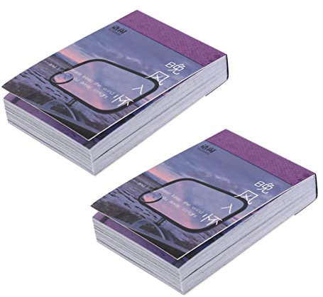 Vaguelly 2er-Pack Handgefertigte Ästhetische Stickerbücher Für Scrapbooking Selbstklebende Dekorative Aufkleber Insgesamt 100 Aufkleber