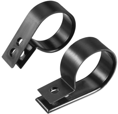 TOP-VIGOR 10Pcs Nylon R Type Cable Clips, Black Cable Clamp Organizer Cord Clips Wire Cable Cleats for Electrical Cable Wire Conduit Cable Management 25mm