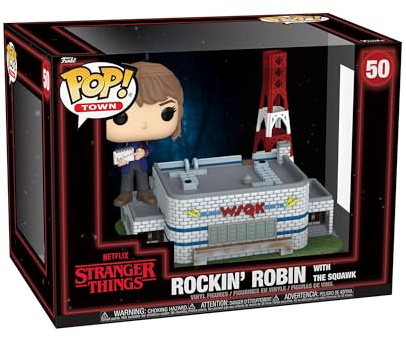 Funko POP! Town: Stranger Things Season 5 -Rockin' Robin with The Squawk - Samling Vinylfigur - Presentidé - Officiell Merchandising - Leksaker för barn och vuxna