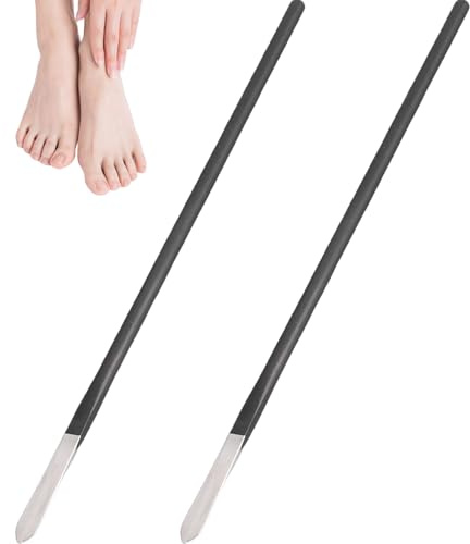 Fußskalpell 2-teiliges Werkzeug zum Entfernen von Hühneraugen rutschfestes Pediküremesser aus Edelstahl scharfe 6-Zoll-Fußklinge professionelle Ersatz-Pedikürewerkzeuge