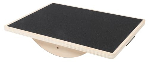 VICASKY Holz Balance Board Rechteckig Für Erwachsene Gleichgewichtstraining Yoga Fitnessgerät Wackelplatte Mit Rutschfester Oberfläche Koordinationstrainer Für Heimtraining Und Sportübunge