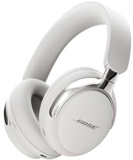 Bose QuietComfort Ultra Bluetooth Headphones (2nd Gen), Wireless Headphones with Spatial Audio, Over Ear Noise Cancelling with Mic, Up to 30 Hours of Play time, White Smoke