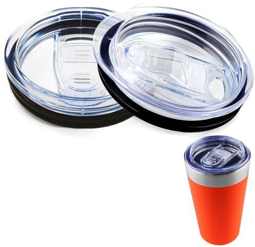 Replacement Lid Compatible with Stanley 16oz Adventure Beer Pint Glass, Spill Proof Pint Cup Lids with Sealing Silicone Ring, BPA-Free
