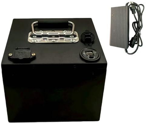 GNIUBBDB Batería De Iones De Litio para Bicicleta Eléctrica De 48 V, 60 V, 72 V Y 20 Ah con Cargador BMS Integrado con Motores De 250 W/500 W/750 W/1000 W para Herramientas Eléctricas 48V 20Ah