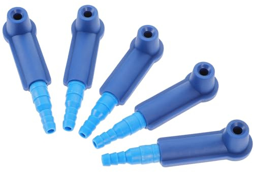 HIAKDOFT 5 Pezzi Kit Adattatori Professionali per Spurgo Olio Freni Connettori per Pompa Attrezzo per Cambio Fluido Freni Connettore Tubicino Spurgo Resistente e Sicuro