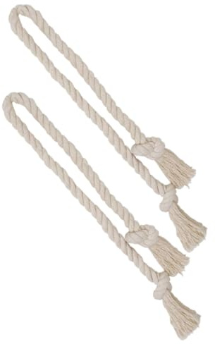 Garneck 2piezas Cuerda de Algodón Gruesa para Atar Cortinas Lazos para Cortinas Vintage Cuerda de Algodón para Uso Dormitorio o Baño