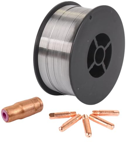 WELDINGER Fülldraht 0,6 mm 1 kg Fülldraht-Gasdüse 5x Stromdüsen MB15