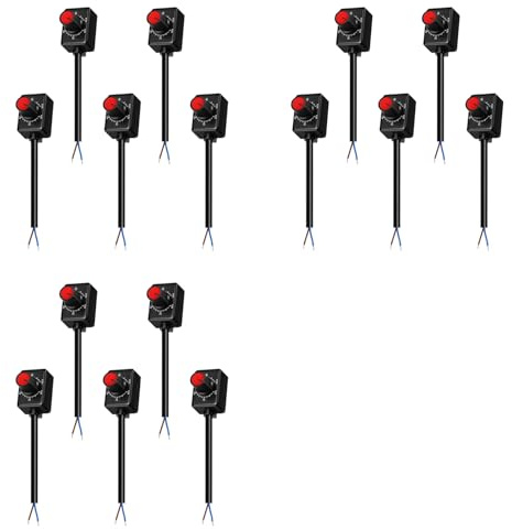 Tacdas Atenuador LED con Perilla DC 0/1-10V de 15 Piezas, Atenuador Pasivo de Bajo Voltaje Atenuación PWM para Controlador LED Electrónico Regulable de 0-10V o 1-10V