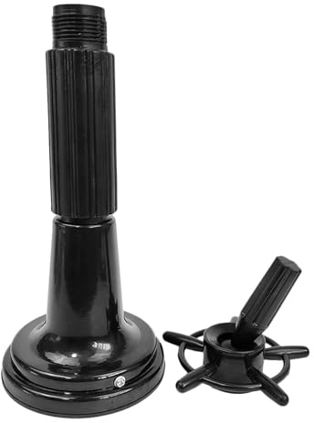 HANABASS Mannequin Head Stand and Rotating Feature Plastic Black with Suction Design Stable Mannequin Head Stand Clamp for Wigs Use in Cosmetology Hairdressing and Wig Display