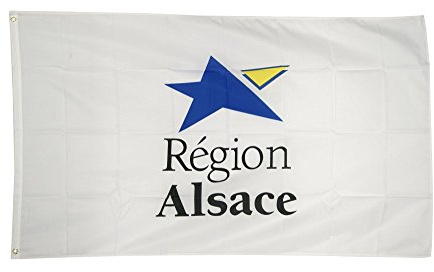 Flaggenfritze Fahne/Flagge Frankreich Region Elsass + gratis Sticker