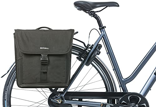 Basil GO+PL Adapter Doppeltasche - MIK - 32L - Reflect Tasche - Schwarz