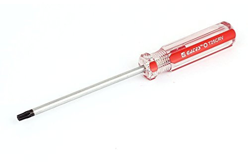 a15081300ux0244 - Cacciavite di sicurezza Torx con presa magnetica da 4 mm, punta magnetica, colore: rosso chiaro