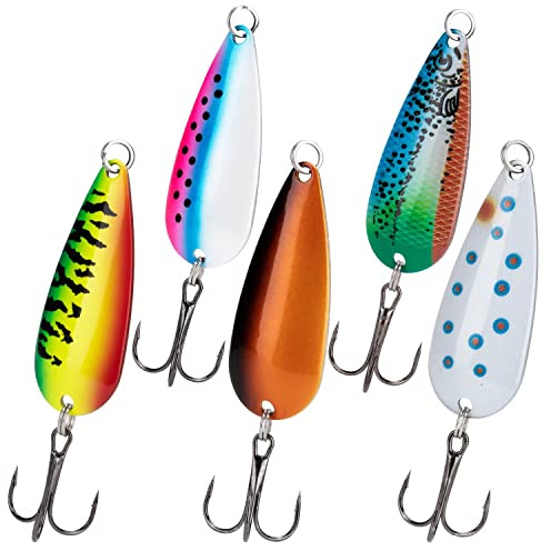 THKFISH Angelköder Blinker-Angeln Angellöffel Spoons Forellenköder Perch Trout Spoon Box