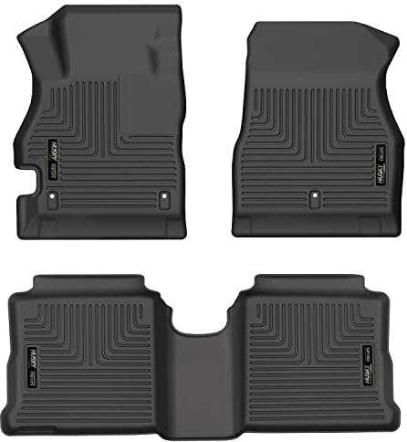 Husky Liners Weatherbeater Series 95041 - Tapetes para Piso de automóvil para el Segundo Asiento Delantero, Color Negro, 95041, se Adapta a Nissan Versa 2022