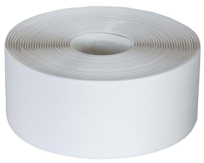 Dalsys Dichtungsband selbstklebend 5m x 1,8cm x 1,8cm PVC | Weißer, wasserdichter Kantenschutz, geeignet für Bad, Küche, Fenster, Fugendichtband gegen Zugluft