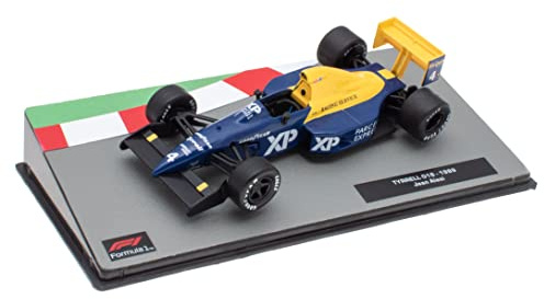 OPO 10 - Miniaturauto Formel 1 1/43 kompatibel mit TYRREL 018 - Jean Alesi - 1989 - FD115