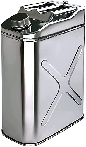Kraftstoffkanister Benzinkanister Kraftstoff 5, 10, 15, 20 Liter 304 Edelstahl Kraftstoffkanisterhalter Aufbewahrung for Benzin-Diesel-Öl-Flüssigkeitsbehälter (Size : 15l)
