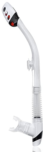 Supertrip Snorkel Adulti Snorkel a valvola unisex con clip per la testa Snorkel a secco per adulti per lo snorkeling, l'apnea e le immersioni (4 colori)