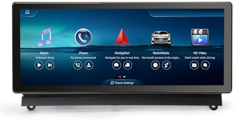 Erisin Qualcomm 10.25 8-Core 4GB+64GB Android 16 Car Stereo Bluetooth DAB+ Radio for Mercedes-Benz C-Class W204 S204 with NTG 4.0 IPS Touch Screen GPS SatNav Wireless CarPlay Android Auto Canbus Wifi