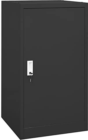 BULANED Sattelschrank, Werkstatteinrichtung, Metallschrank, Stahlschrank, Werkzeug Schrank, Aktenschrank, Werkzeugschränke, Büroschrank, Anthrazit 53x53x105 cm Stahl