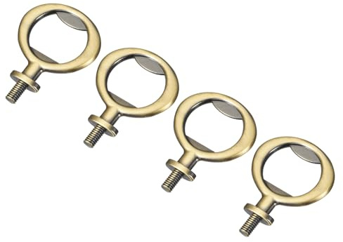 QUARKZMAN Apribottiglie, 4pz 53mm - Apribottiglie, a Vite in Lega di Zinco Kit di Inserti Piatto Filettato per Matrimonio Feste del Vino Fai Da Te Artigianato (Bronzo)