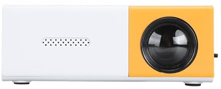 Mini Proyector, Proyector de Películas Portátil, Proyector de Hogar Inteligente, Proyector de Video LED, con HDMI, USB, Interfaces AV, Control Remoto, para (Enchufe de